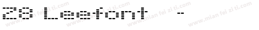 28 Leefont蒙黑体字体转换